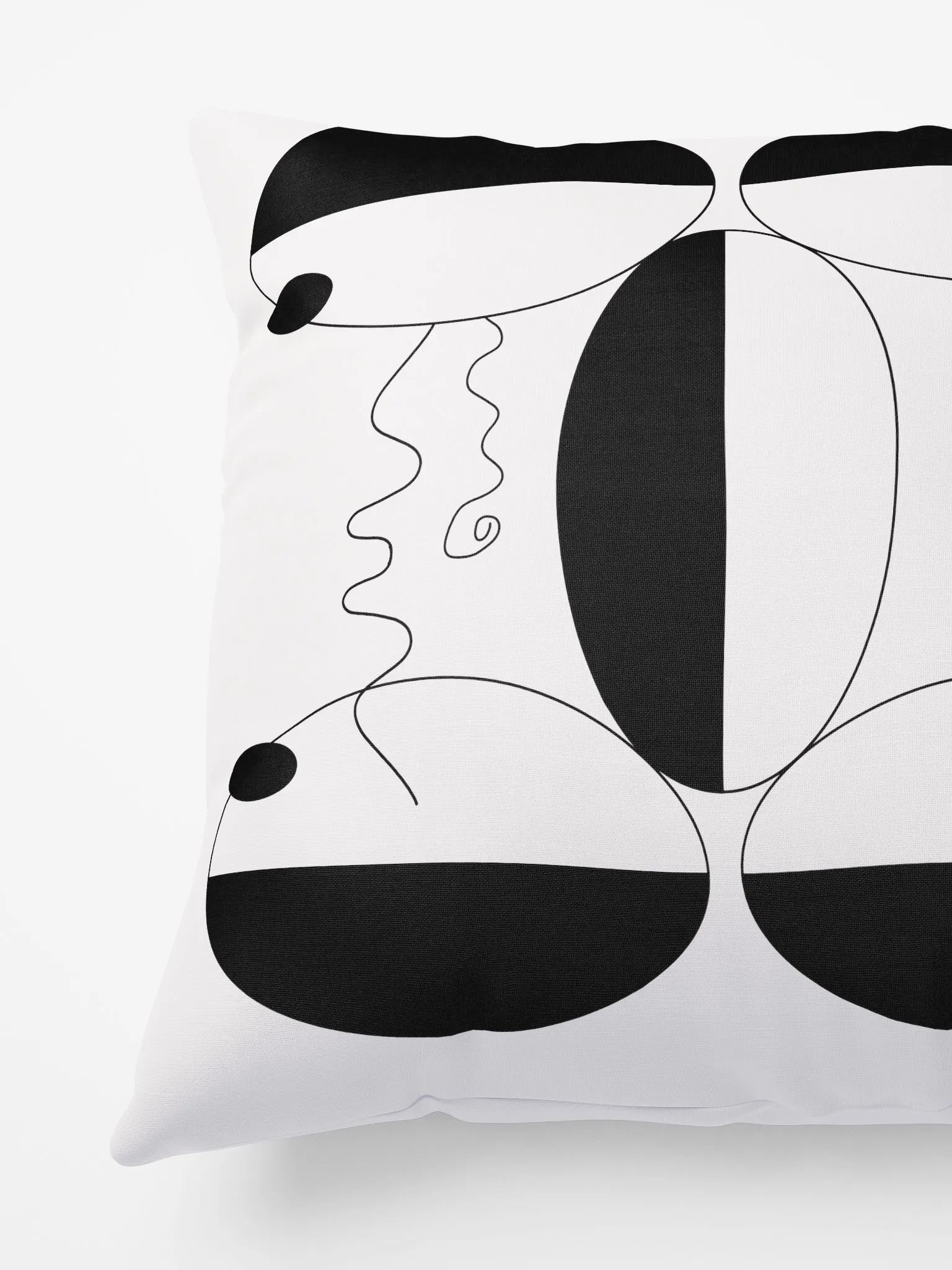 Geometric Black and White Pillows – Modern Decorative Throw Pillows for Sofa – Stylish Black White Couch Cushions product image (9)