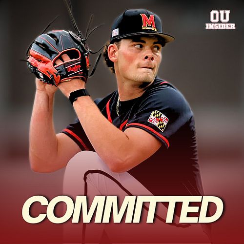 The Oklahoma #Sooners have landed RHP Joey McMannis from Maryland. 

Joey had a quiet sophomore season but showed a lot of po...