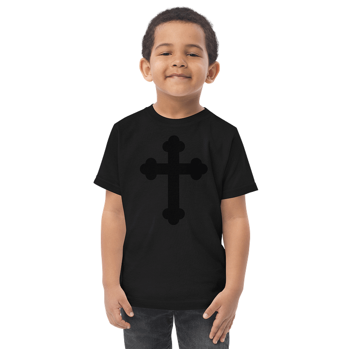 Black Cross Toddler Jersey T-Shirt product image (1)