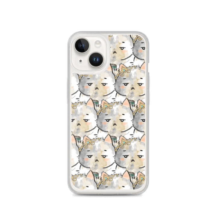 Whimsical Cat Faces iPhone® Clear Case product image (4)