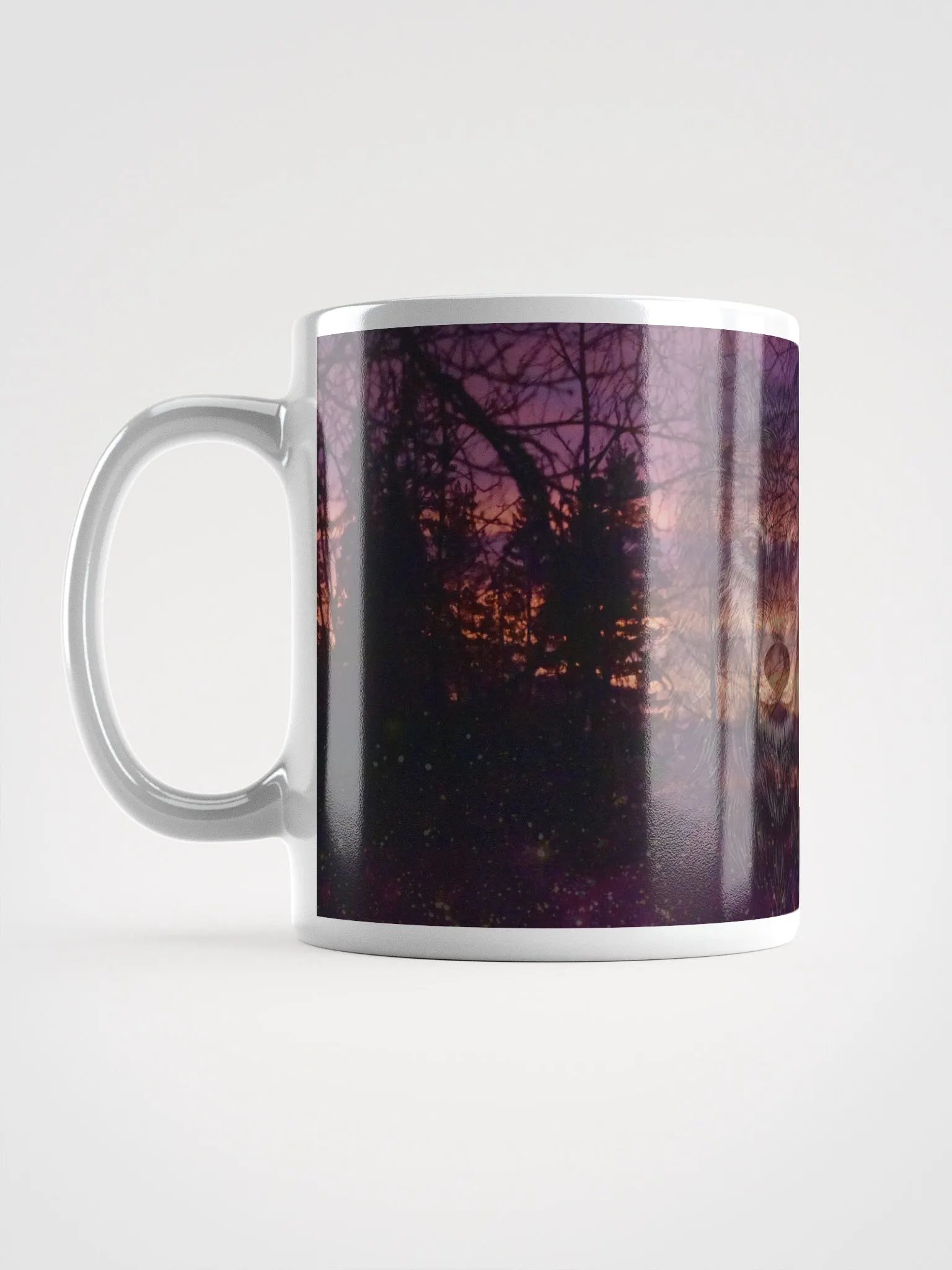 White Glossy Mug: Purple Fall Wolfstar product image (17)