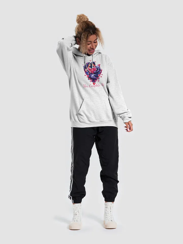You Complete Me Funny Colorful Gildan Classic Unisex Hoodie for Couples - Perfect Husband-Wife, Boyfriend-Girlfriend Gift product image (2)