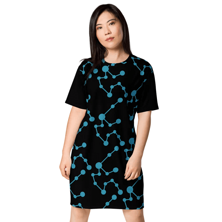 Interconnected Blue Aquarius T-Shirt Dress product image (1)