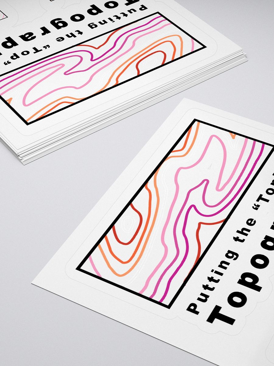 Top in Topography Lesbian Sticker product image (4)