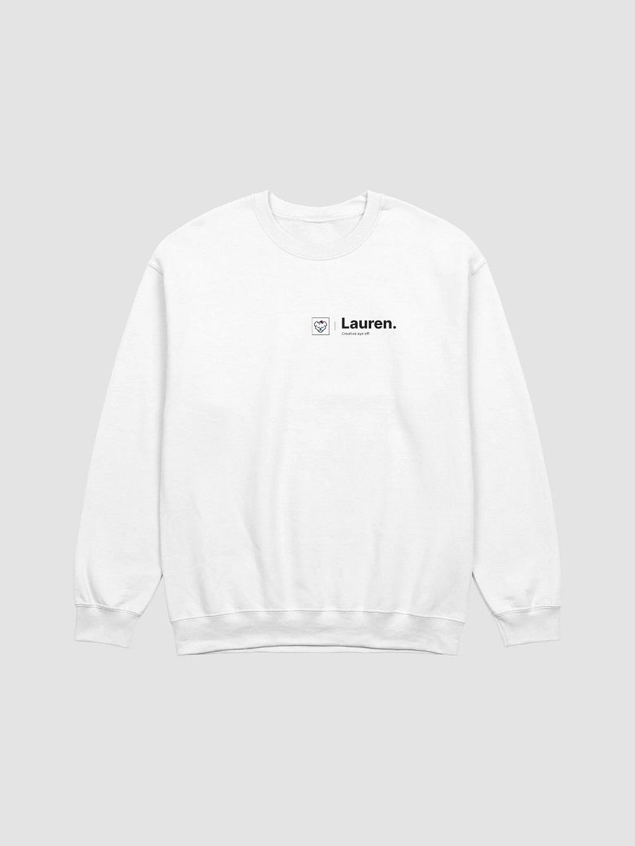 lauren's white crew sweatshirt product image (2)