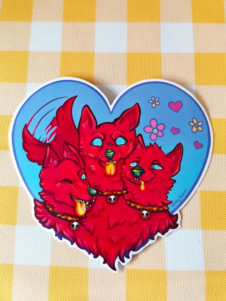 Hades Cerberus Jumbo Sticker product image (1)