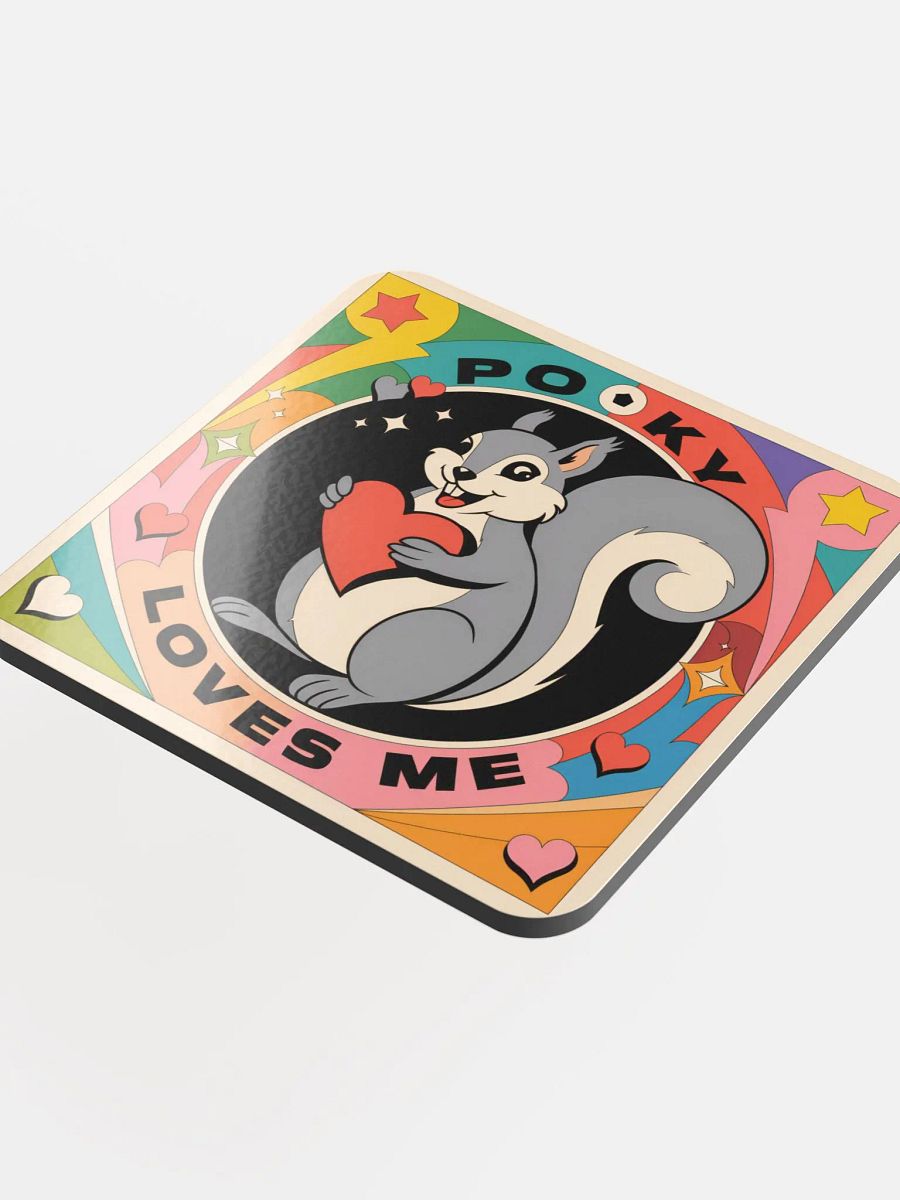 Coaster or micro art piece: Pooky Loves me product image (4)