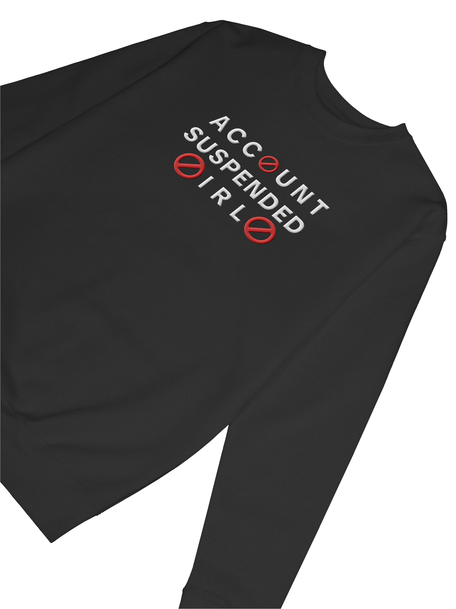 Account Suspended IRL | Black Sweatshirt product image (6)