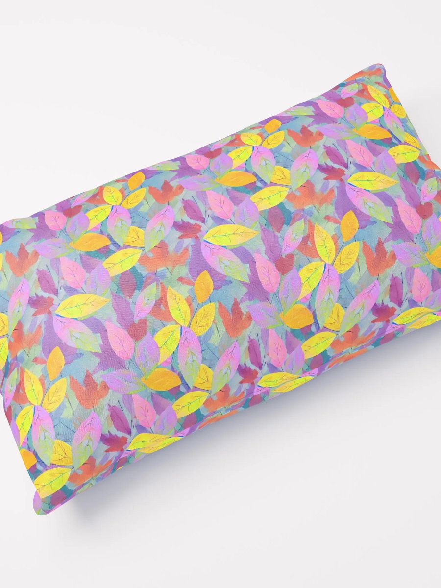 Yellow Pink Leaves Pillow product image (11)