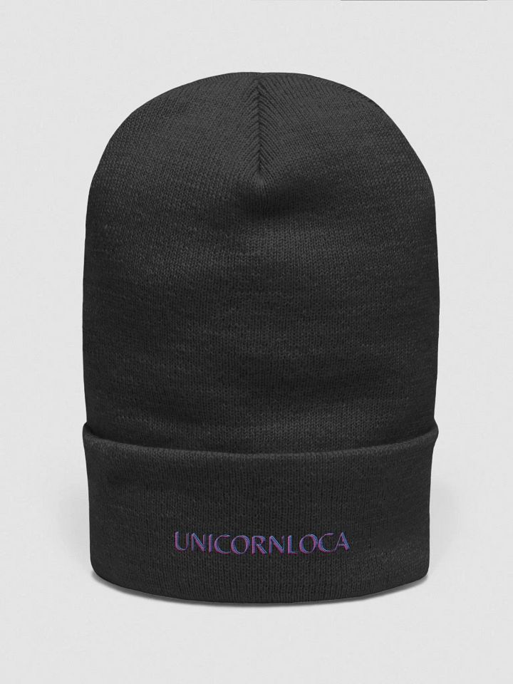 Glitch Art Unicorn Logo Beanie product image (1)