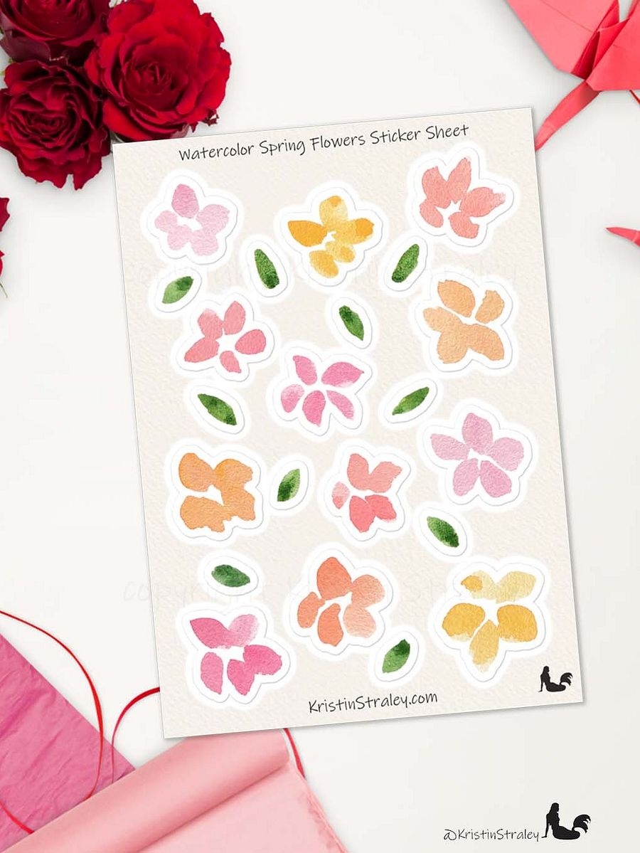 Spring Flowers Sticker Sheet product image (5)