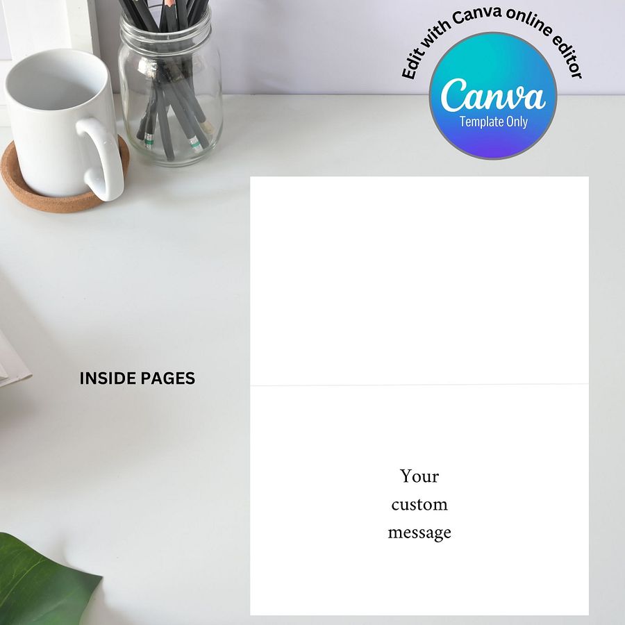 Twenty Year Celebration Card Photo Collage Canva Template product image (6)