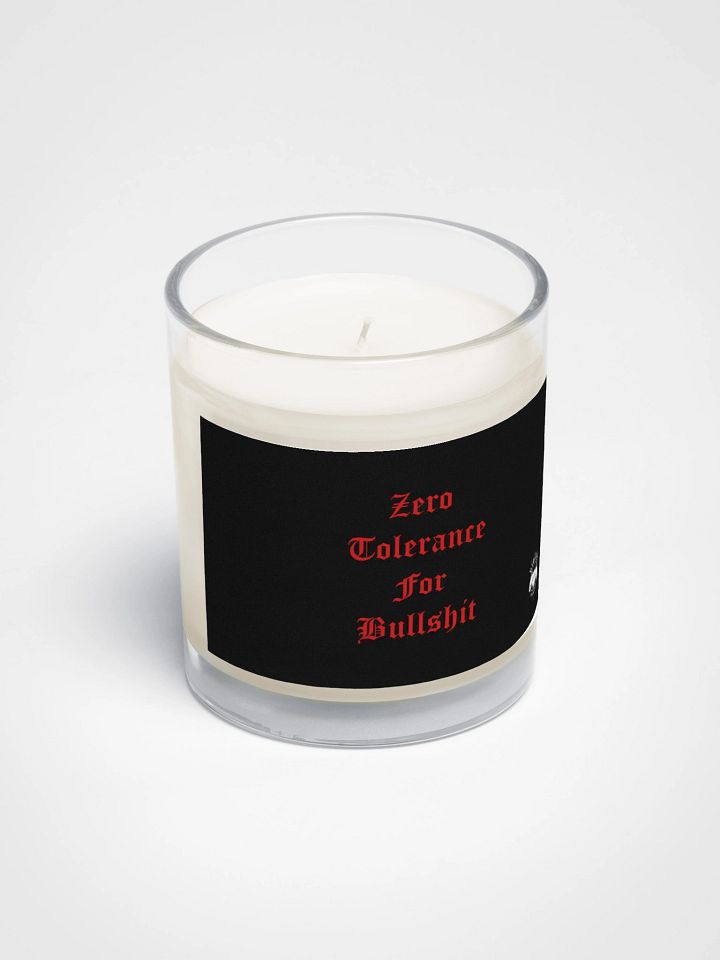 "Zero Tolerance" Unscented Candle product image (2)