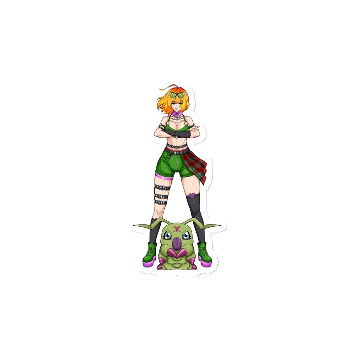 AJ and Wormmon Die Cut Magnet product image (2)