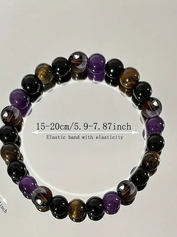 Pulseira de Cristal Elástica Artesanal para atrair proteção: product image (4)