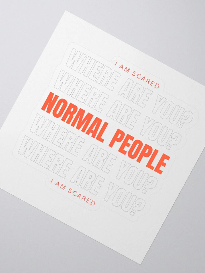 Normal people - Where Are You? product image (2)