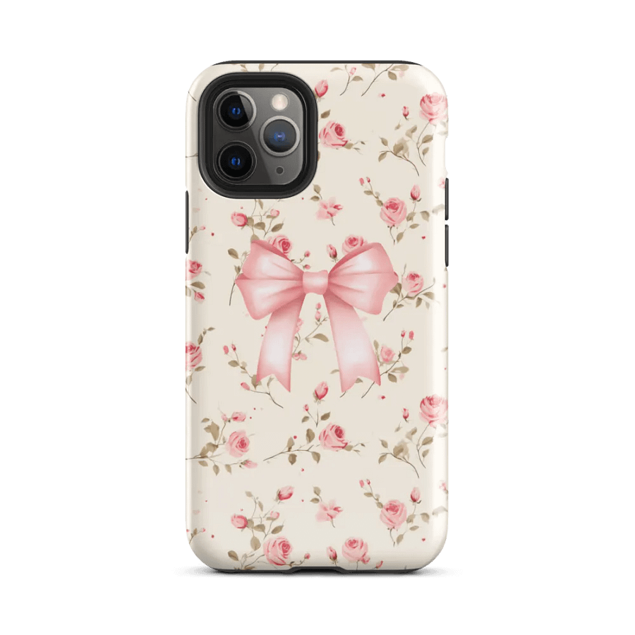 Floral Coquette Pink Bow - Tough Phone Case product image (2)