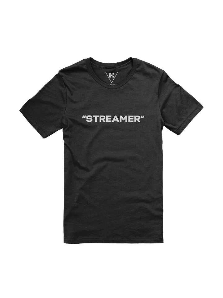 "Streamer" T-Shirt (white text) product image (1)