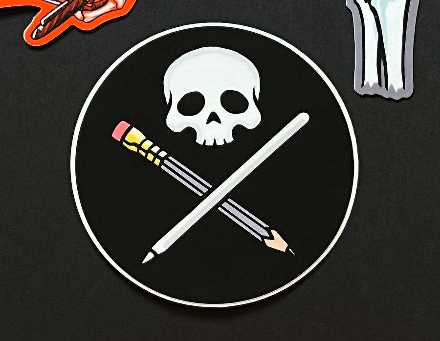 Draw or Die Logo Sticker product image (3)