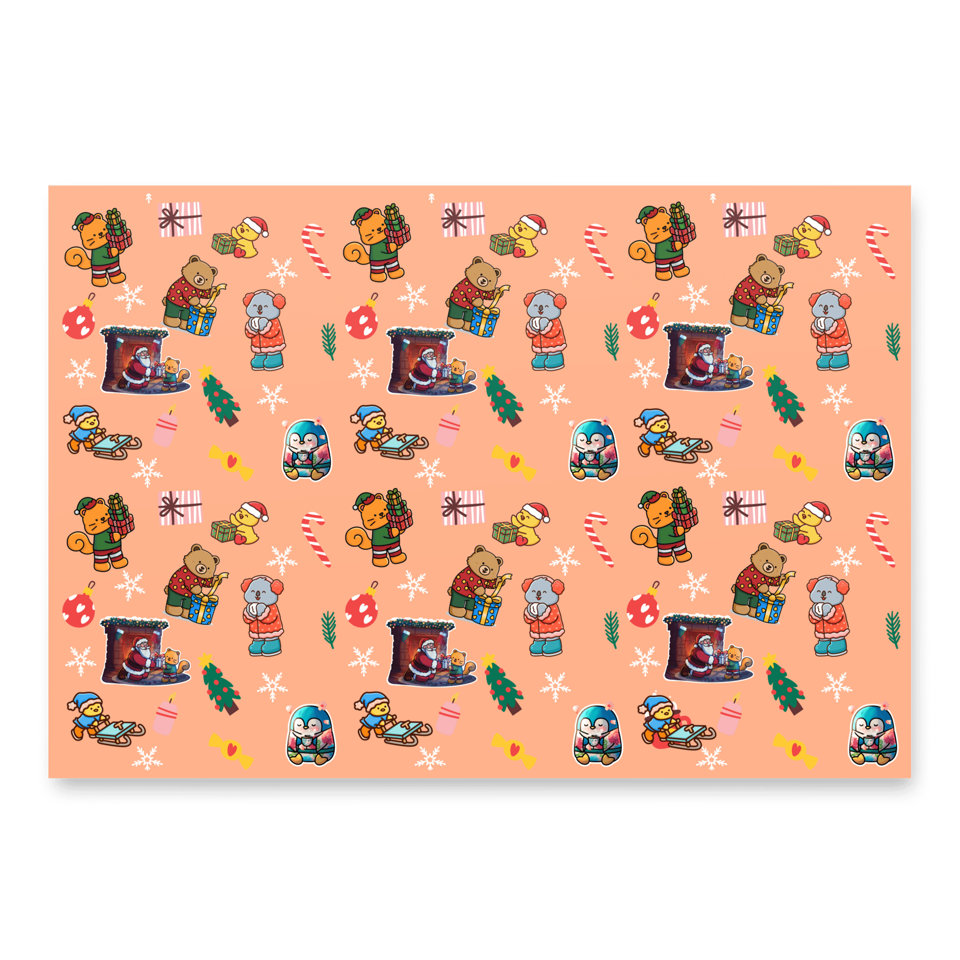 Snuggly Friends - Gift Wrapping Paper product image (1)