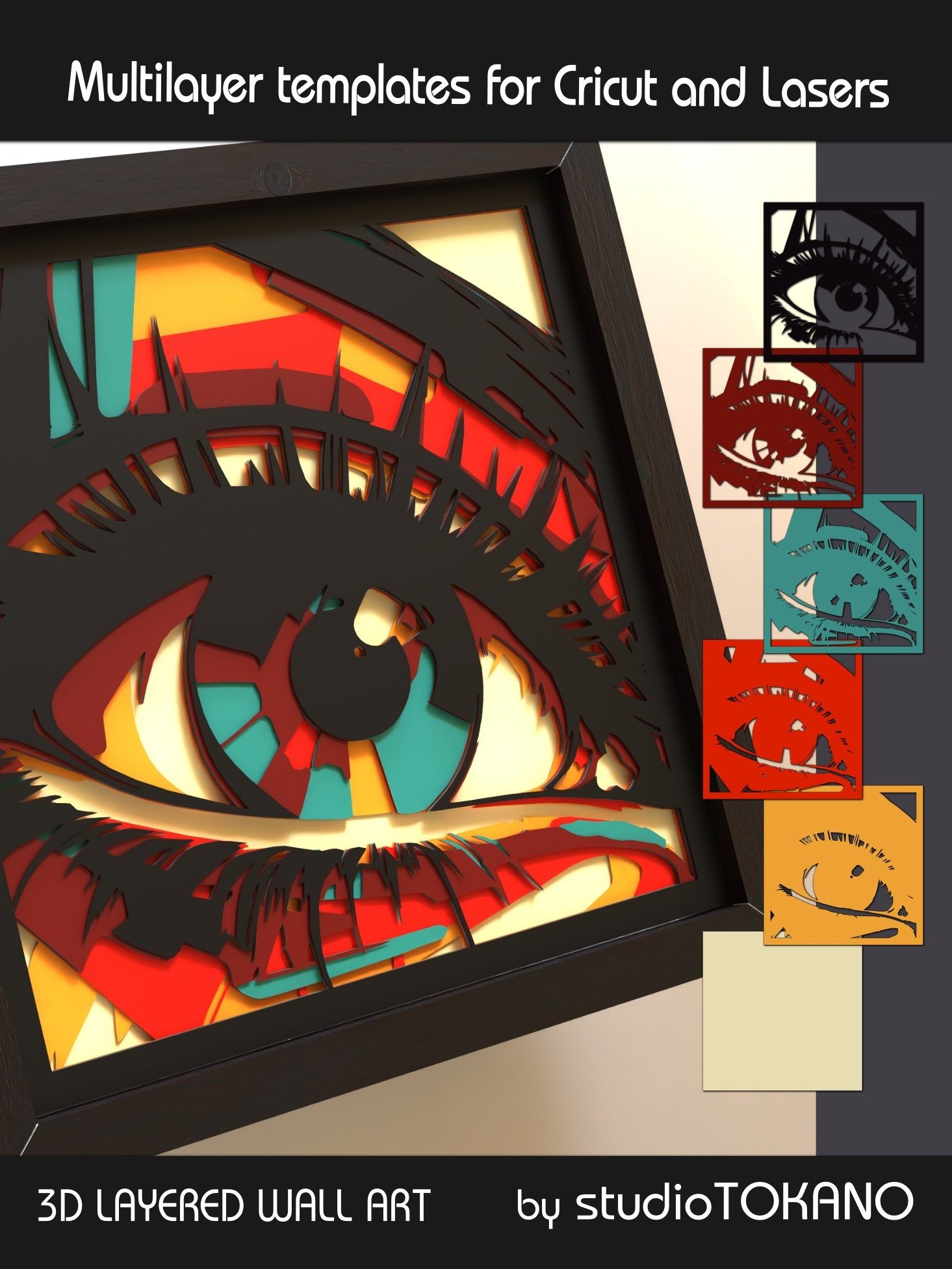 Eye 3D layered mandala product image (2)