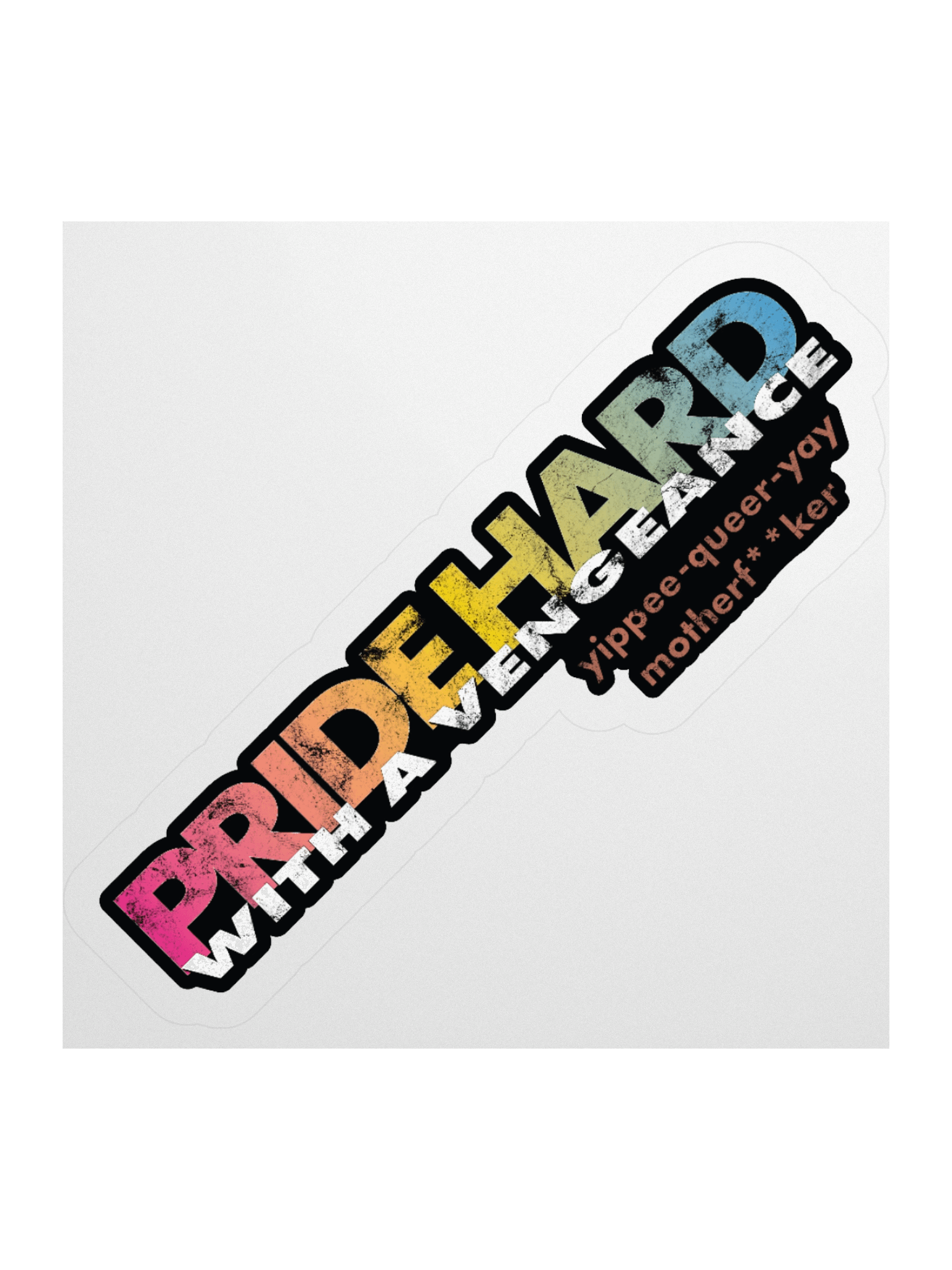 Pansexual "Pride Hard" Sticker product image (1)