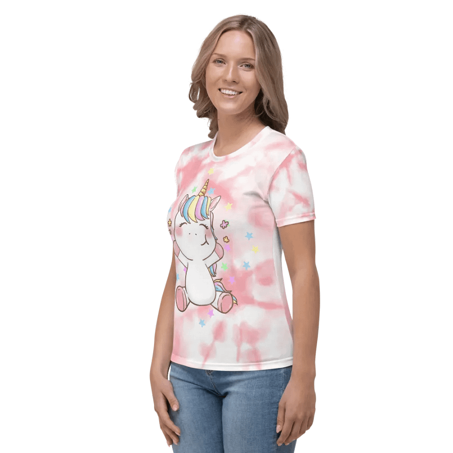Cute Unicorn T Pink Adult product image (6)