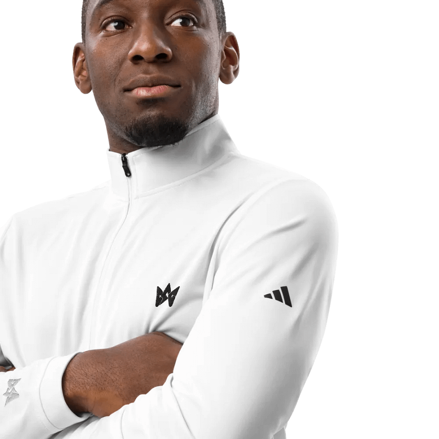 CSG x Adidas Lightweight Quarter-Zip Golf Pullover - (Unisex) White product image (7)