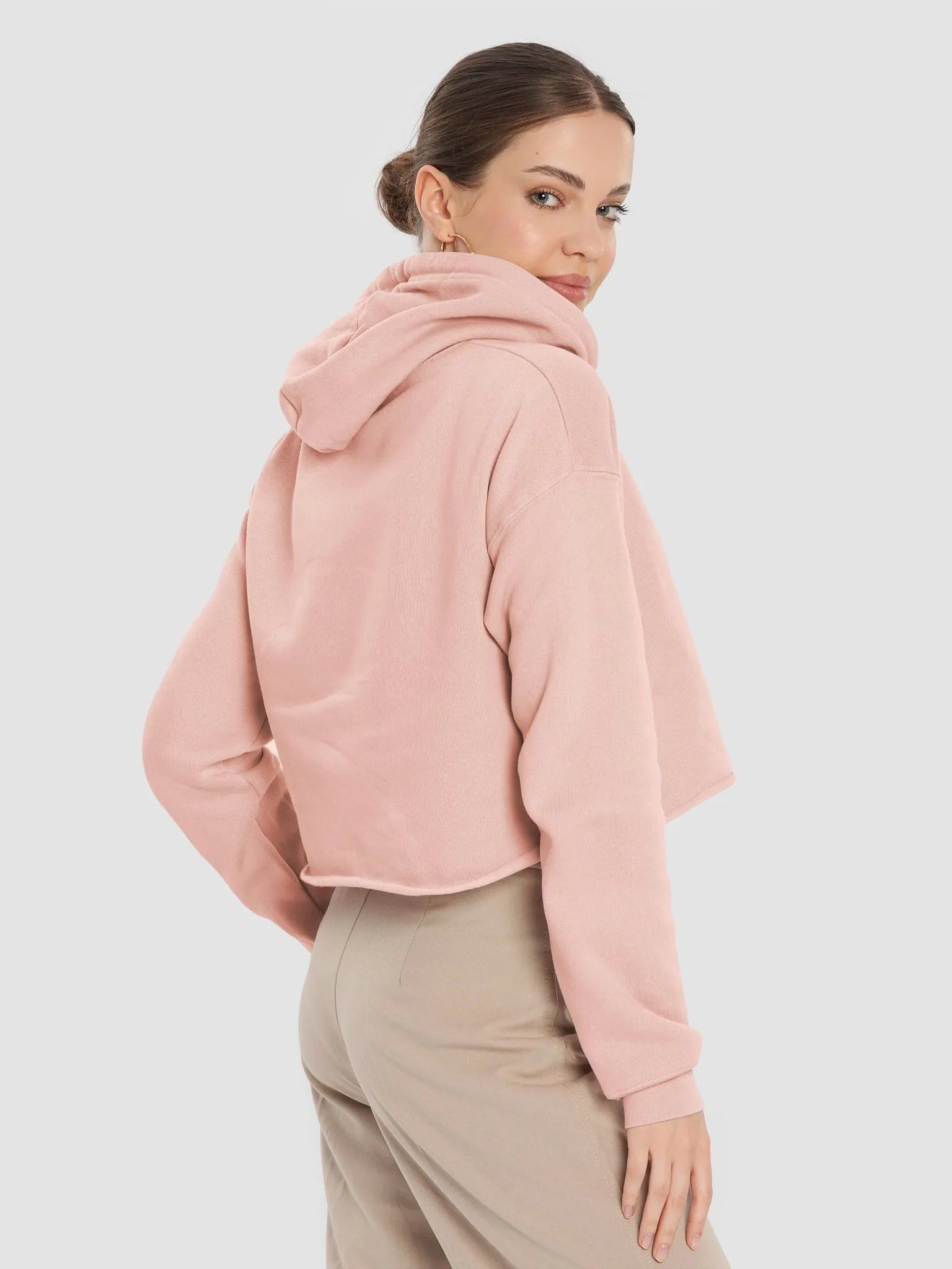 Wine will fix it Fleece Crop Hoodie product image (17)