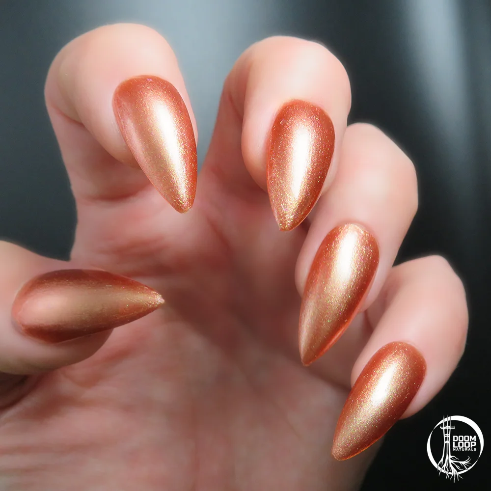 INTERROBANG - Sunset Gold Sparkly Nail Polish product image (5)