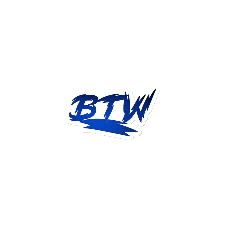 New BTW logo die cut magnet product image (1)