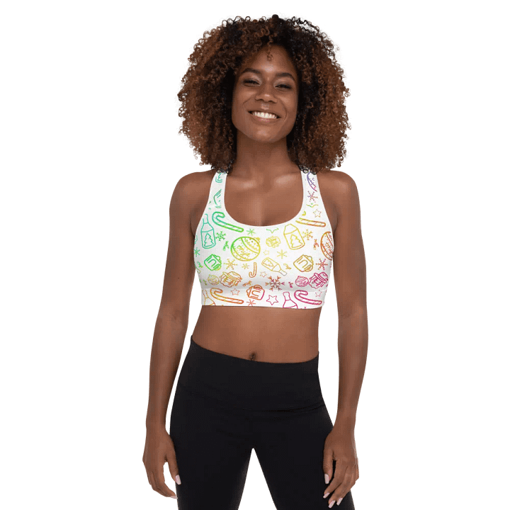 Limited Edition Christmas Rainbow Sports Bra product image (1)