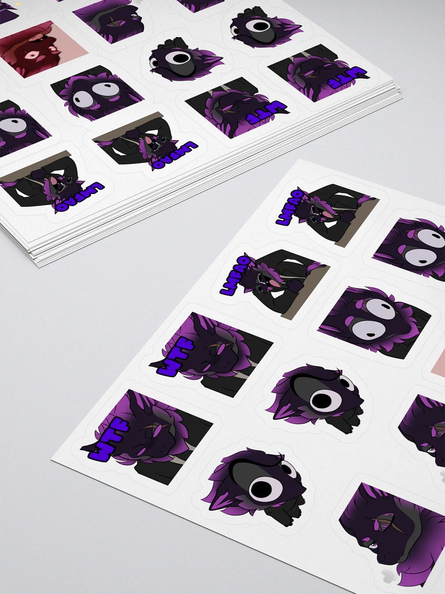 Nardoragon Wolf Emote Sticker Sheet! product image (4)