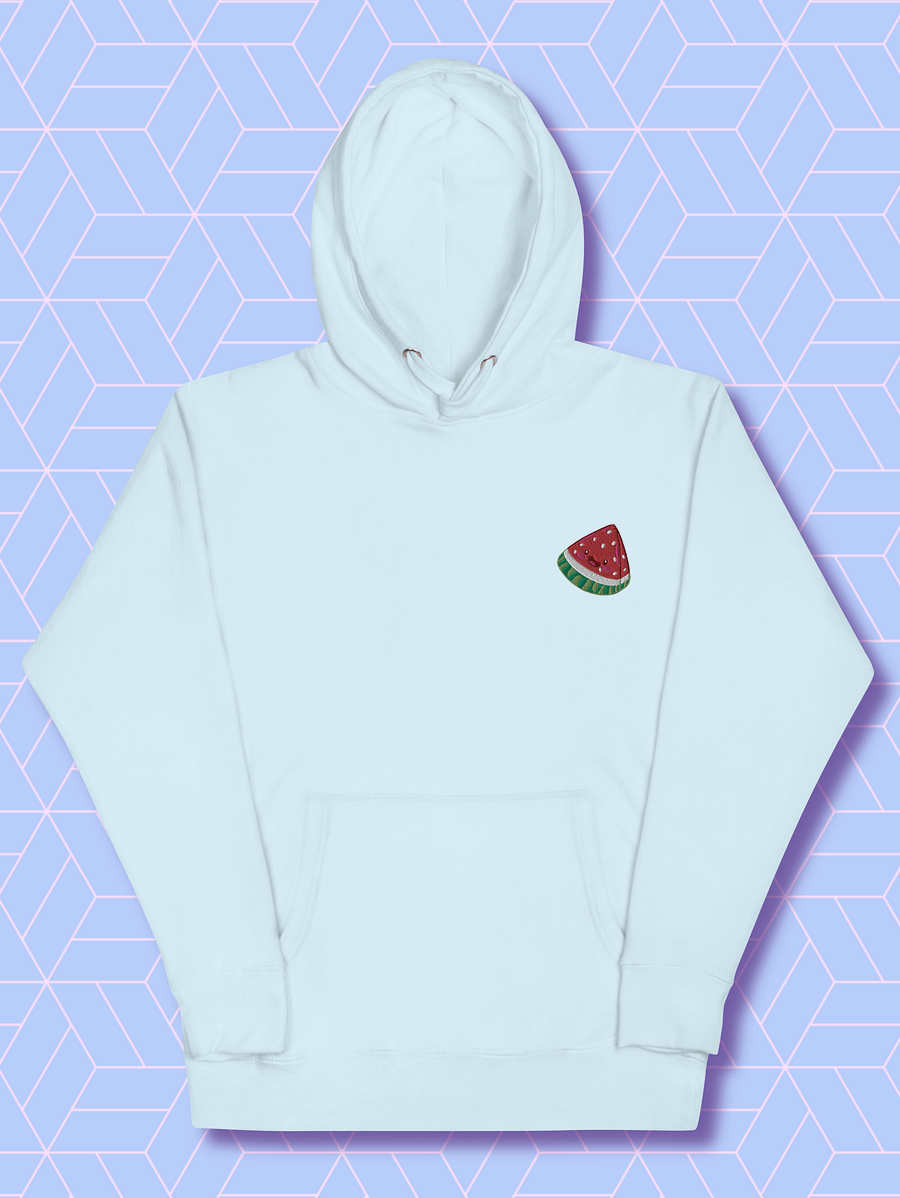 Smiling Watermelon embroidered Unisex Hoodie product image (4)