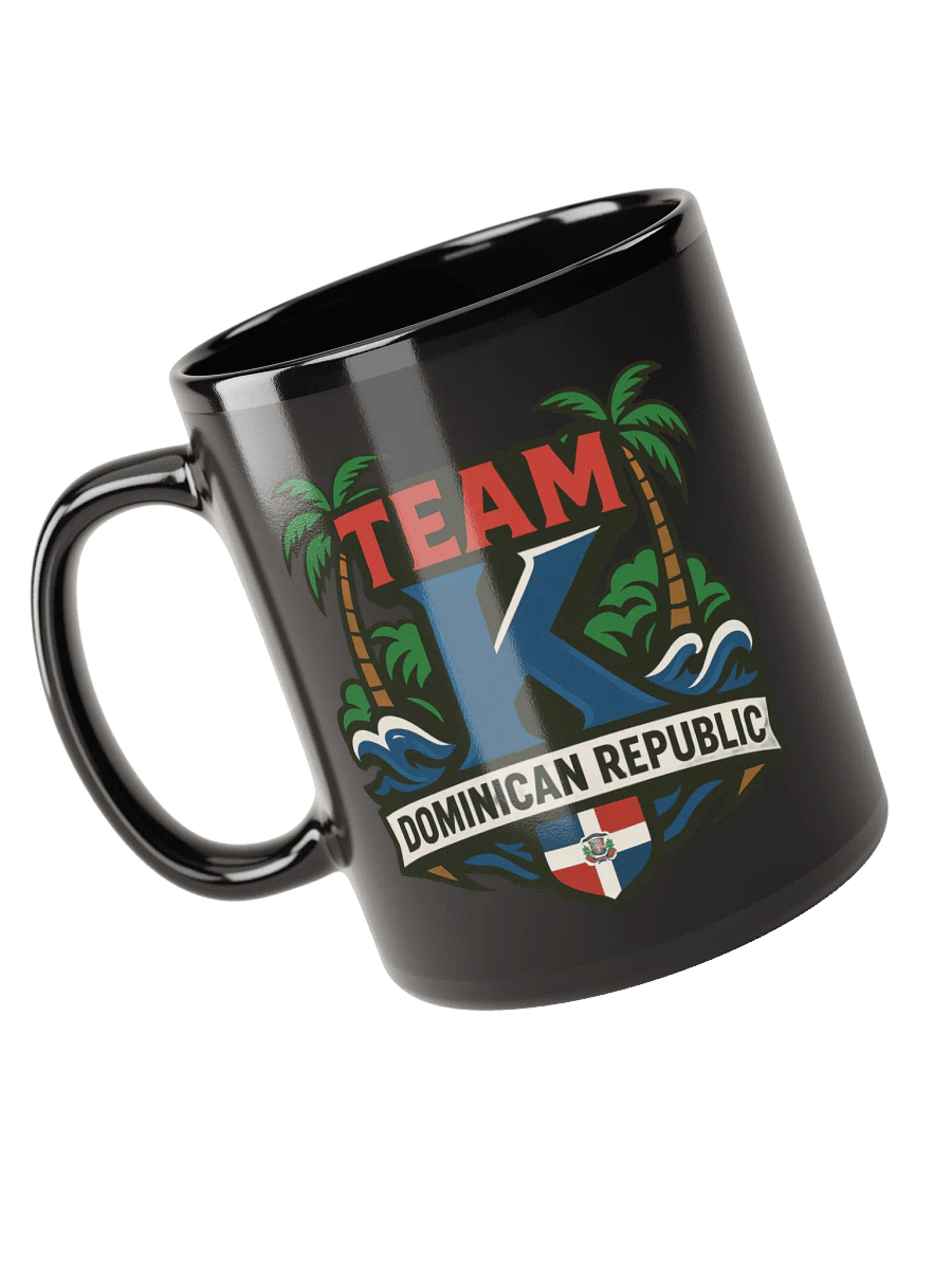 TEAM K Dominican Republic Black Mug product image (3)