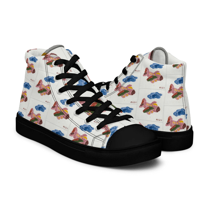 Kid Airplane (Women's High Top Canvas Shoes) product image (2)