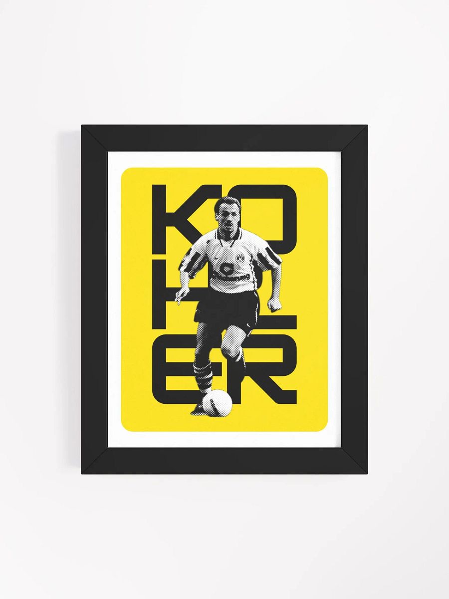 Jürgen Kohler BW Borussia Dortmund Name Art Framed Print product image (4)