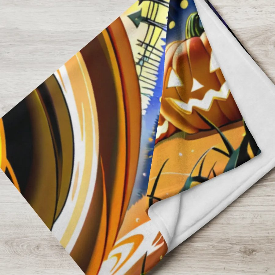 Kitty Pumpkin Blanket product image (5)