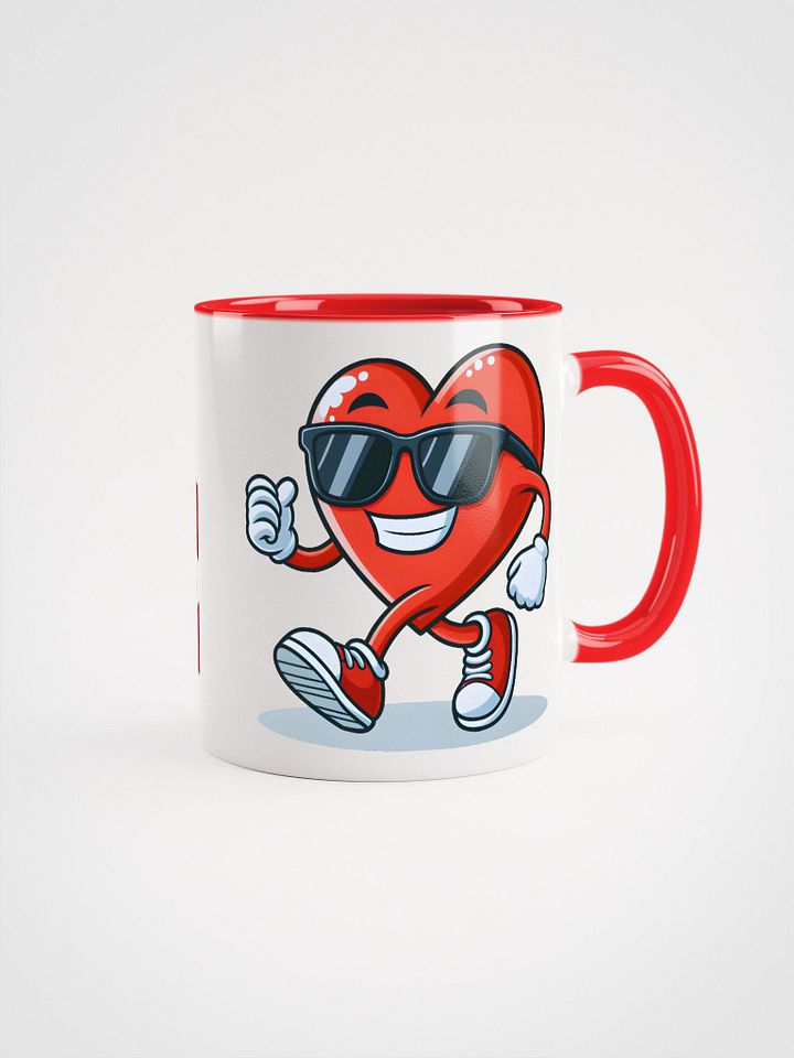 A RED HEART / BICOLOR MUG product image (1)