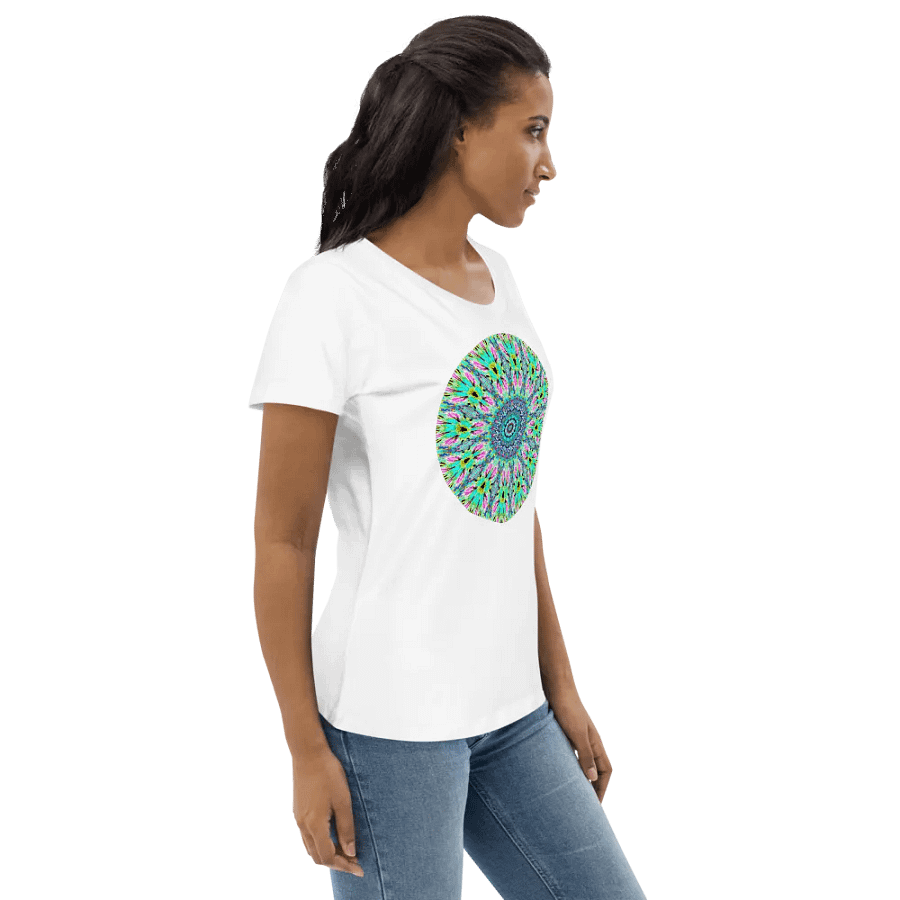 Abstract Kaleidoscope Patterned Coloured Shapes Women's T Shirt product image (4)