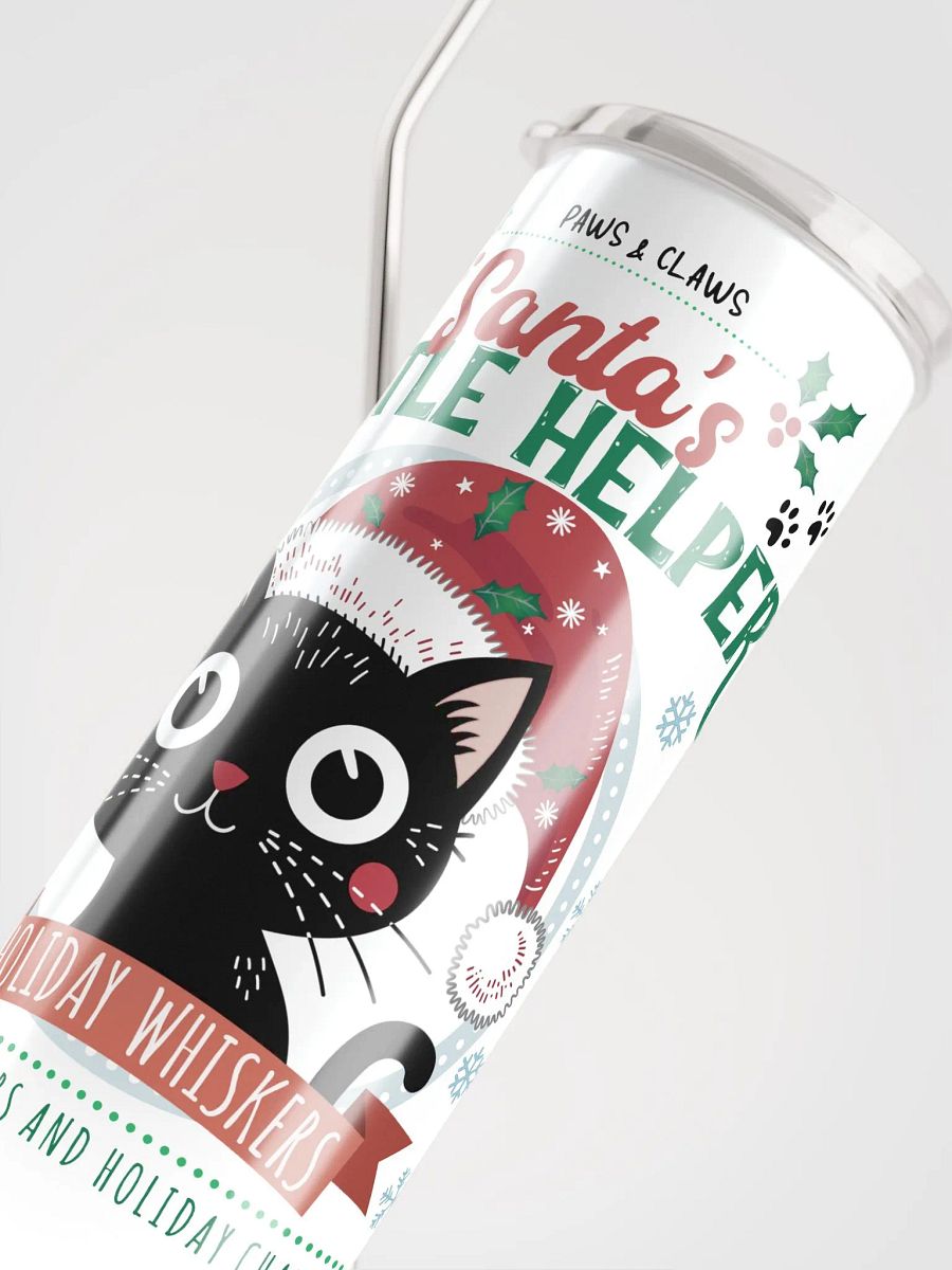 Santa's Little Helper -Tumbler with straw product image (4)