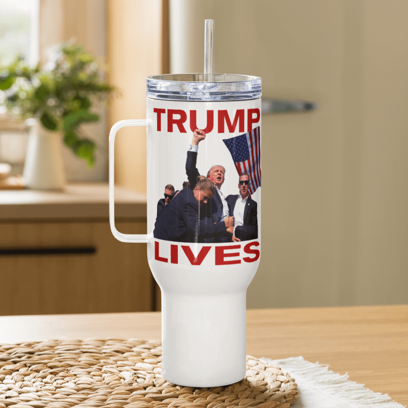 Trump Lives 40oz Travel Mug w/ Handle product image (7)