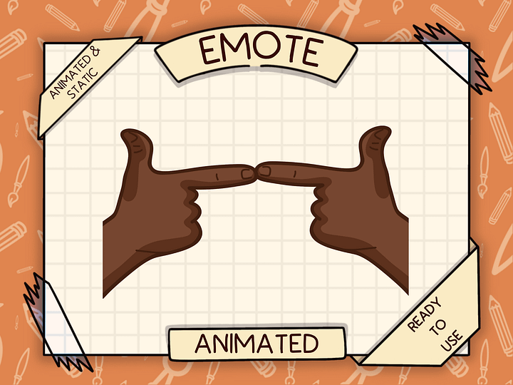 🙋🏿‍♂️ UWU FINGERS – Animated Emote 🥺👉👈 product image (1)