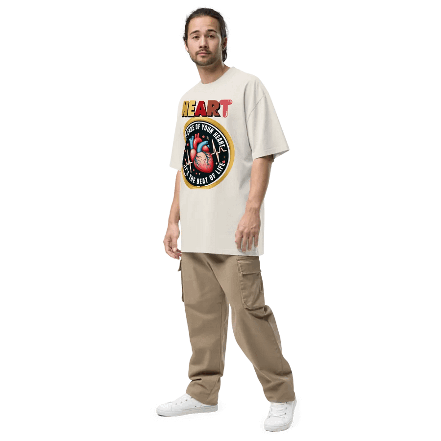 Heartbeat Emblem Oversized Tee product image (19)