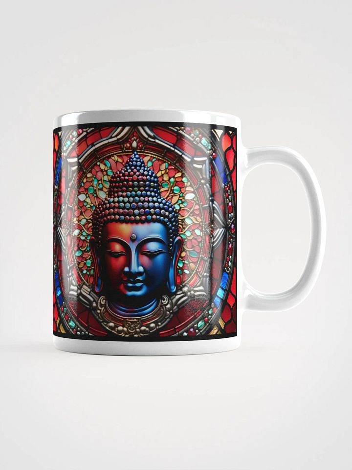 #002 Yin Yang Buddha Stained Glass Mug product image (3)