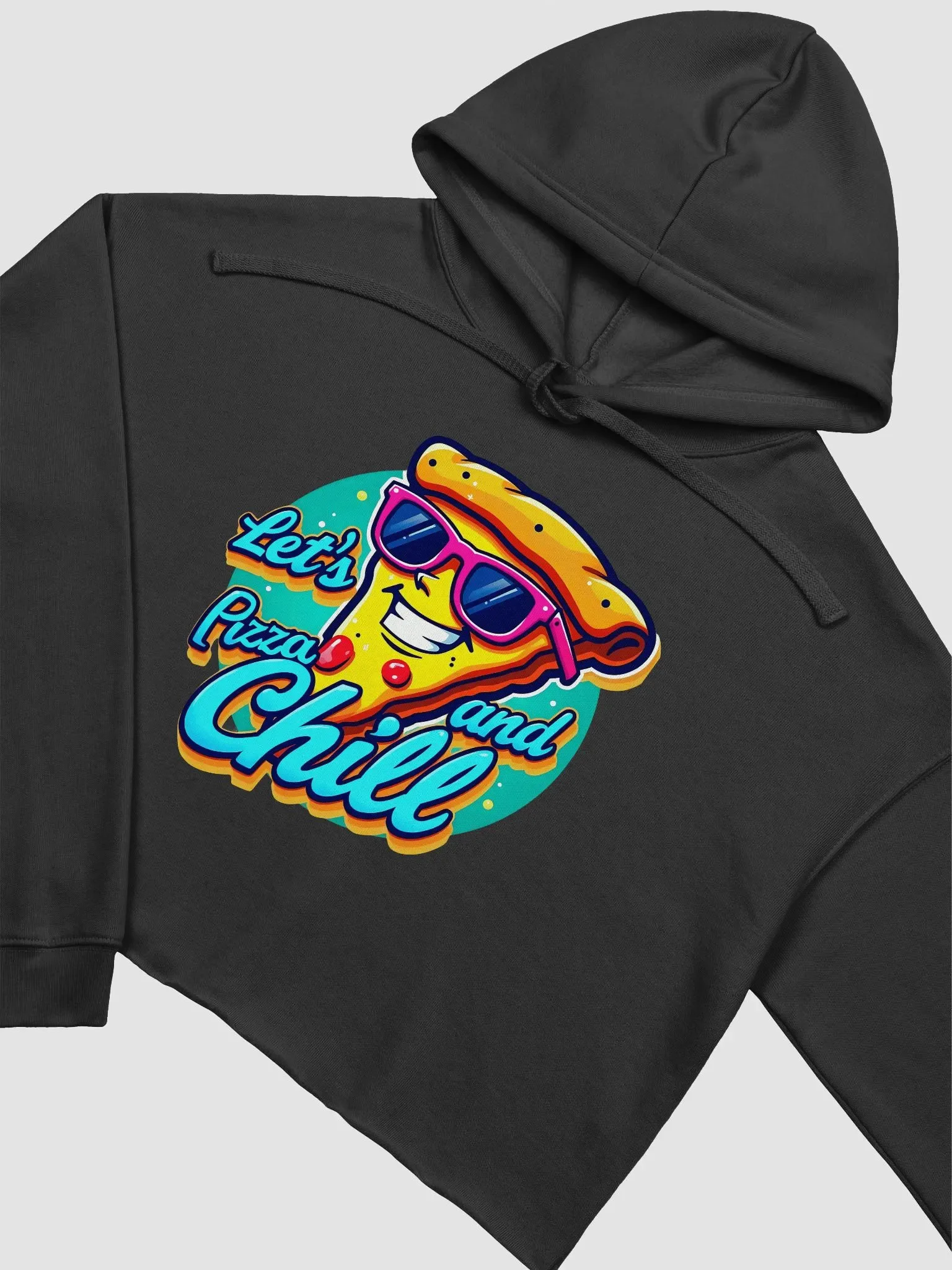 Pizza and Chill Vibes Cropped Hoodie Bella+Canvas (Women's) product image (19)