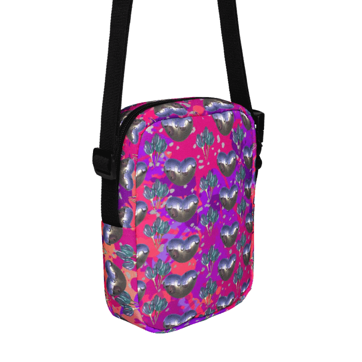 Vibrant Heart Floral Grid Crossbody Bag Genzi Chic for Modern ladies product image (2)