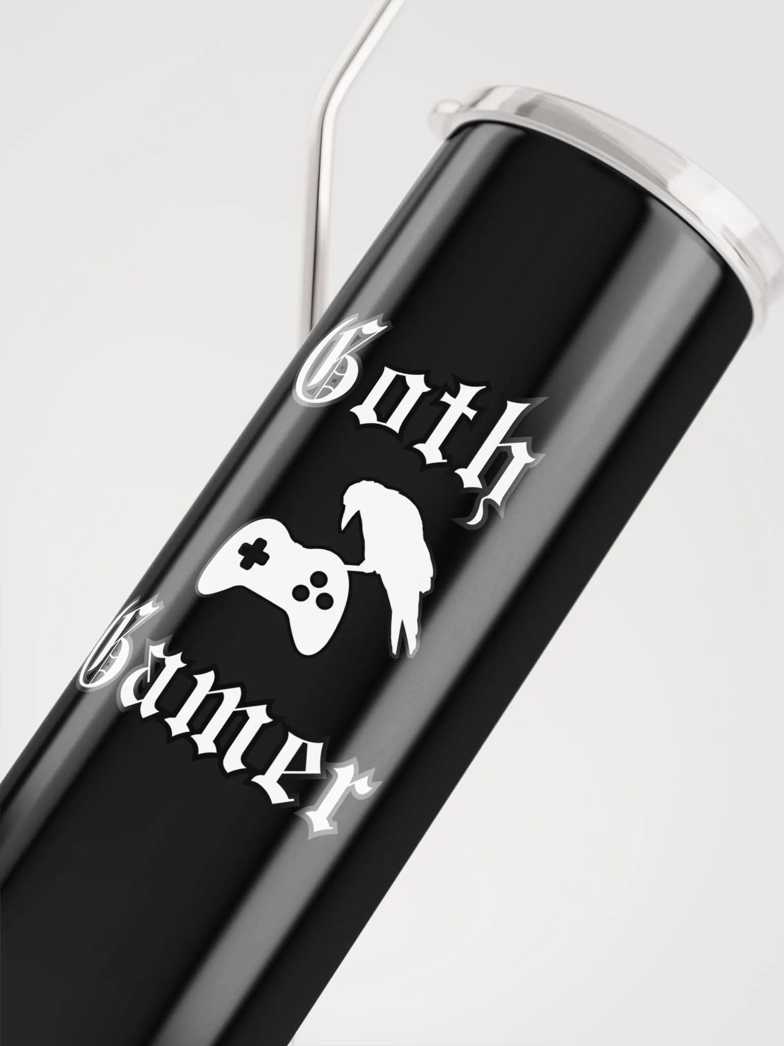 Goth Gamer Stainless Steel Tumbler with Straw product image (5)
