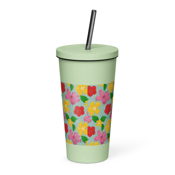 Hibiscus Flower Pattern Tumbler product image (2)