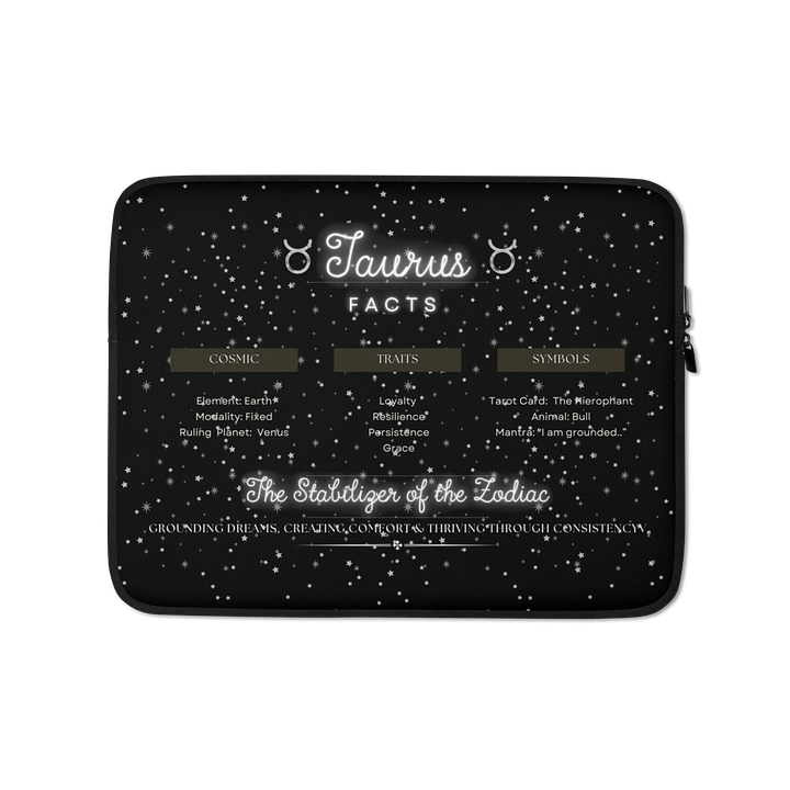 Taurus 2025, Attributes Table, Laptop Sleeve product image (1)